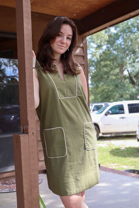 Solid Sleeveless Mini Dress