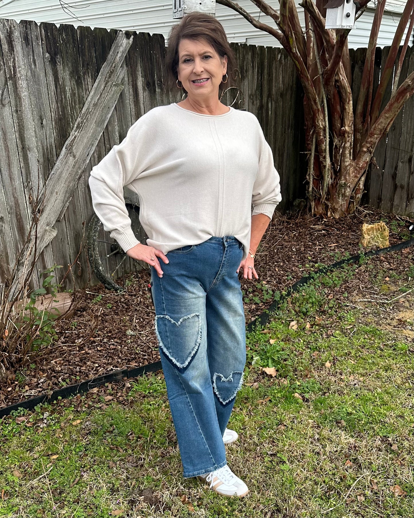 Heart Patch Denim