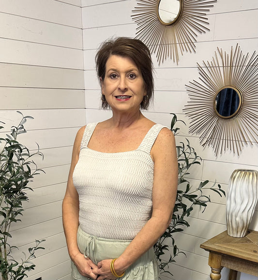 Stone wash tank top