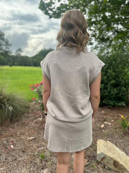 V-Neck Skort Set