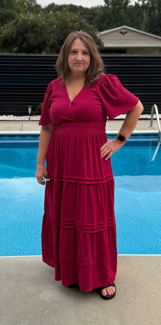 Berry Maxi Dress