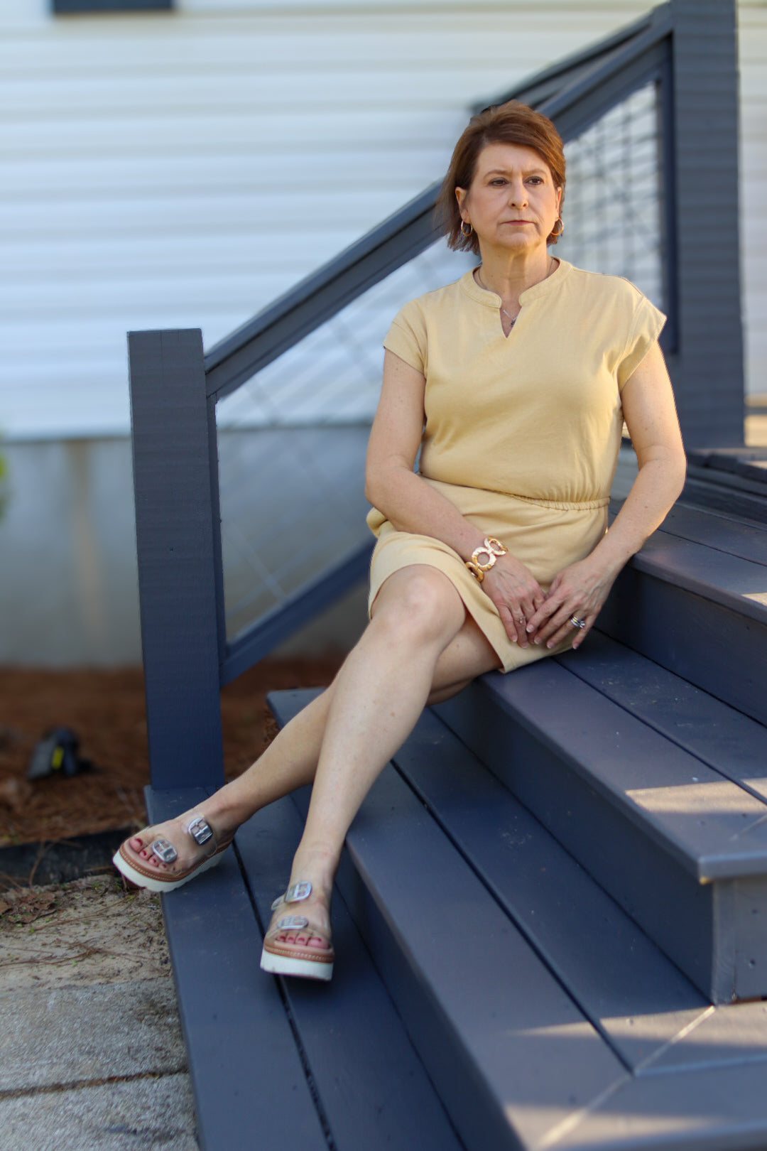 Mustard Mini dress