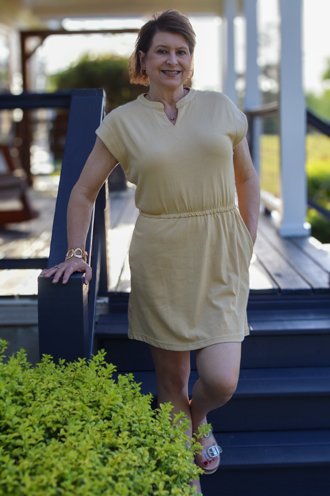 Mustard Mini dress